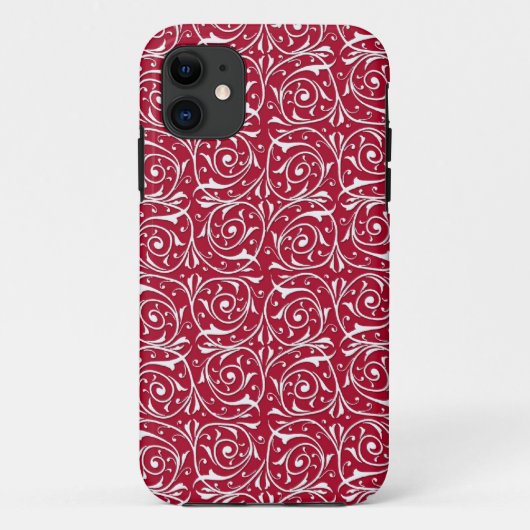 Niedliches Rot-Weiß-Muster Case-Mate iPhone Hülle (Rückseite)
