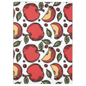 Niedliches rotes Apple-Muster - Anpassbare Lehrer Klemmbrett (Rückseite)