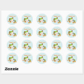 Niedliches Rotes Auge Tree Frog Danke Stickers (Blatt)
