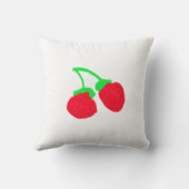 Niedliches Rotes Berries Kissen Kissen Kissen (Rückseite)