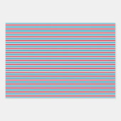 Niedliches rotes blaues Krankenpflegemuster Geschenkpapier Set (Vorderseite 3)