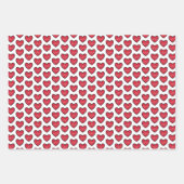 Niedliches rotes blaues Krankenpflegemuster Geschenkpapier Set (Vorderseite 2)