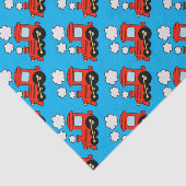 Niedliches Rotes Choo-Erlebnis Seidenpapier (Ausschnitt)