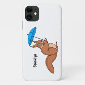 Niedliches Rotes Eichhörnchen mit Cartoon Case-Mate iPhone Hülle (Rückseite)