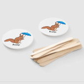 Niedliches Rotes Eichhörnchen mit Cartoon Fächer (Non-assembled)