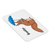 Niedliches Rotes Eichhörnchen mit Cartoon Magnet (Rechte Seite)