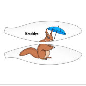 Niedliches Rotes Eichhörnchen mit Cartoon Mini Basketball (Panele)