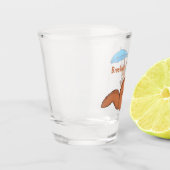 Niedliches Rotes Eichhörnchen mit Cartoon Schnapsglas (Links)