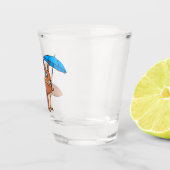 Niedliches Rotes Eichhörnchen mit Cartoon Schnapsglas (Rechts)