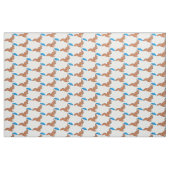 Niedliches Rotes Eichhörnchen mit Cartoon Stoff (Fat Quarter (45,7 x 55,9 cm))