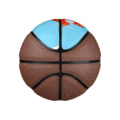 Niedliches rotes Flugzeug mit Cartoon Mini Basketball (Rechts)