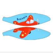 Niedliches rotes Flugzeug mit Cartoon Mini Basketball (Panele)