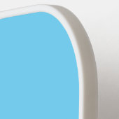 Niedliches rotes Flugzeug mit Cartoon Pickleball Schläger (Linke Seite)