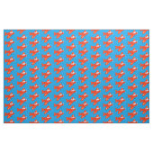 Niedliches rotes Flugzeug mit Cartoon Stoff (Fat Quarter (45,7 x 55,9 cm))