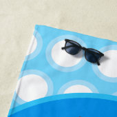 Niedliches rotes Flugzeug mit Cartoon Strandtuch (Beispiel)