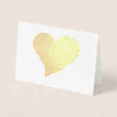 Niedliches rotes Großherz minimalistisch modernes  Folienkarte (Vorderseite)