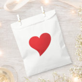 Niedliches rotes Großherz minimalistisch modernes Geschenktütchen (Ausgeschnitten)