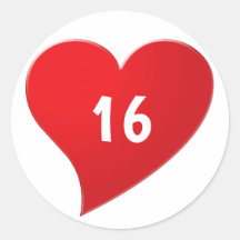 Niedliches rotes Herz, benutzerdefinierte Nummer 1