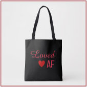Niedliches Rotes Herz Love AF Tote Beutel Tasche