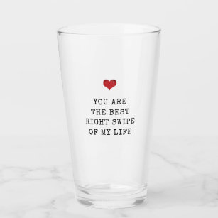 Niedliches rotes Herz, moderne Valentiner verabred Glas