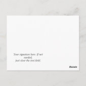 Niedliches Rotes Herz Postkarte (Rückseite)