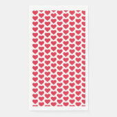 ❤️ Niedliches Rotes Herz rosa Serviette (Vorderseite)