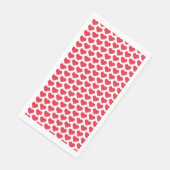❤️ Niedliches Rotes Herz rosa Serviette (Ecke)