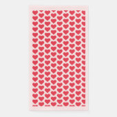 ❤️ Niedliches Rotes Herz rosa Serviette (Vorderseite)