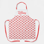 Niedliches Rotes Herz Schürze (Vorderseite)