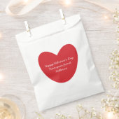 Niedliches rotes Herz Valentinstag Kinder Klassenz Geschenktütchen (Ausgeschnitten)