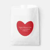Niedliches rotes Herz Valentinstag Kinder Klassenz Geschenktütchen (Vorderseite)
