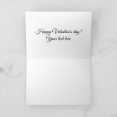 Niedliches rotes Herzchen Liebe Paar minimalistisc Karte (Innenseite)