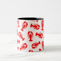 Niedliches rotes Hummer-Tier-Muster