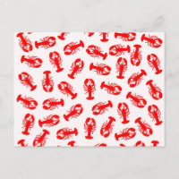 Niedliches rotes Hummermuster