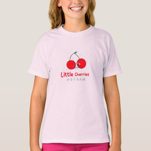 Niedliches Rotes Kirschen Kinder T - Shirt (Vorderseite)