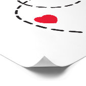 Niedliches rotes Ladybugs Kinderzimmer Poster (Ecke)