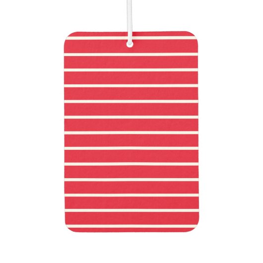 Niedliches rotes, modernes Muster Autolufterfrischer (Vorderseite)