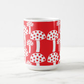 Niedliches rotes Mushroom-Muster Kaffeetasse (Mittel)