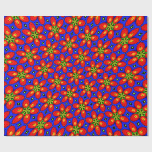 Niedliches rotes Muster Geschenkpapier (Flach)