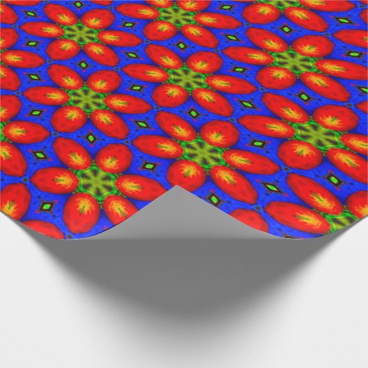 Niedliches rotes Muster Geschenkpapier (Ecke)