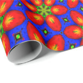 Niedliches rotes Muster Geschenkpapier (Rolleneckpunkt)