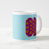 Niedliches rotes Muster Jumbo-Tasse (Vorderseite Rechts)