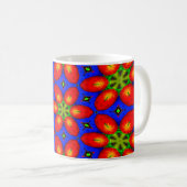 Niedliches rotes Muster Kaffeetasse (VorderseiteRechts)