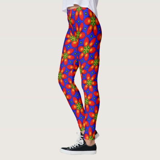 Niedliches rotes Muster Leggings (Links)