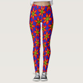 Niedliches rotes Muster Leggings (Vorderseite)