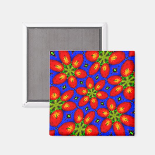 Niedliches rotes Muster Magnet (Vorderseite/Rückseite)