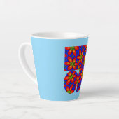 Niedliches rotes Muster Milchtasse (Linke Ecke)