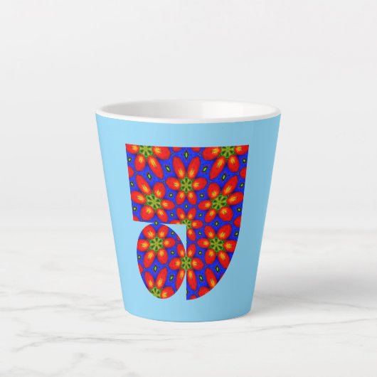 Niedliches rotes Muster Milchtasse (Vorderseite)