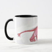 niedliches rotes schwarzes mutiges des tasse (Links)