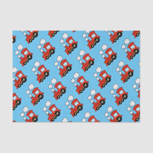 Niedliches rotes Spielzeug-Choo trainieren Kind Ge Seidenpapier (Vorderseite)